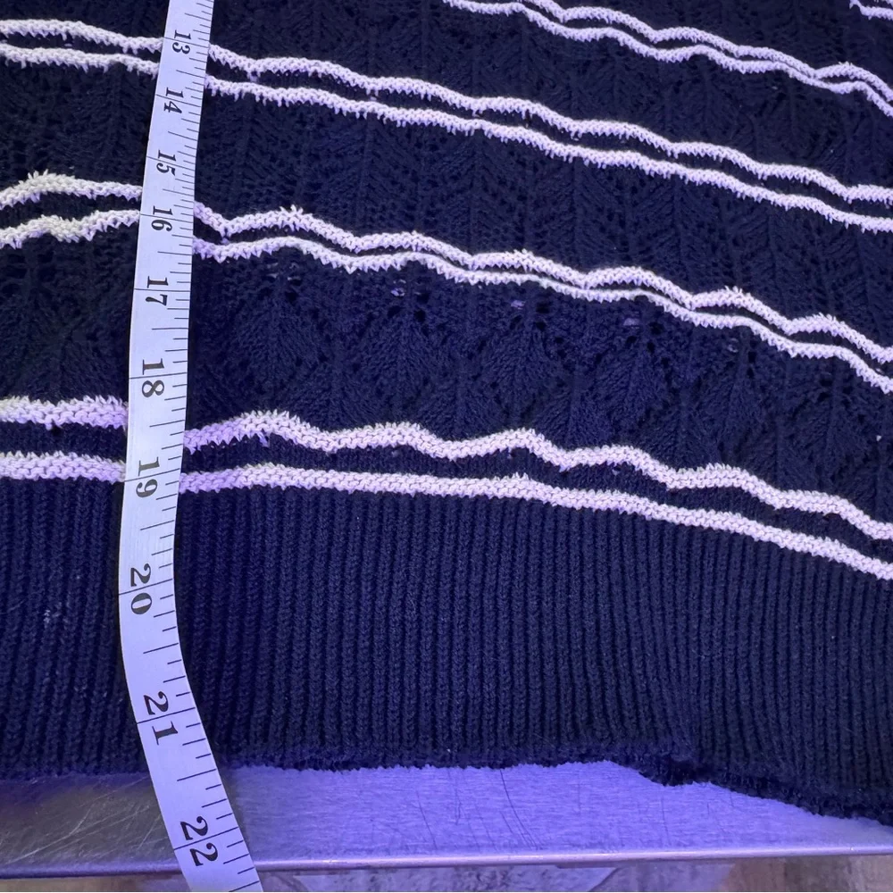 Navy and White Striped Sweater! Vera Moda Brand! - Picture 5 of 6